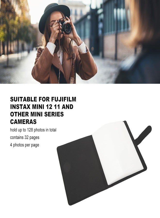 ZENKO 128 Pockets Lock Photo Album Compatible with Fujifilm Instax Mini 12 11 90 70 25 9 8S 8 7S Instant Camera/, Polaroid Snap SnapTouch PIC-300 Z2300 Mint Zip Instant Camera Printer-Black Wave - Image 4